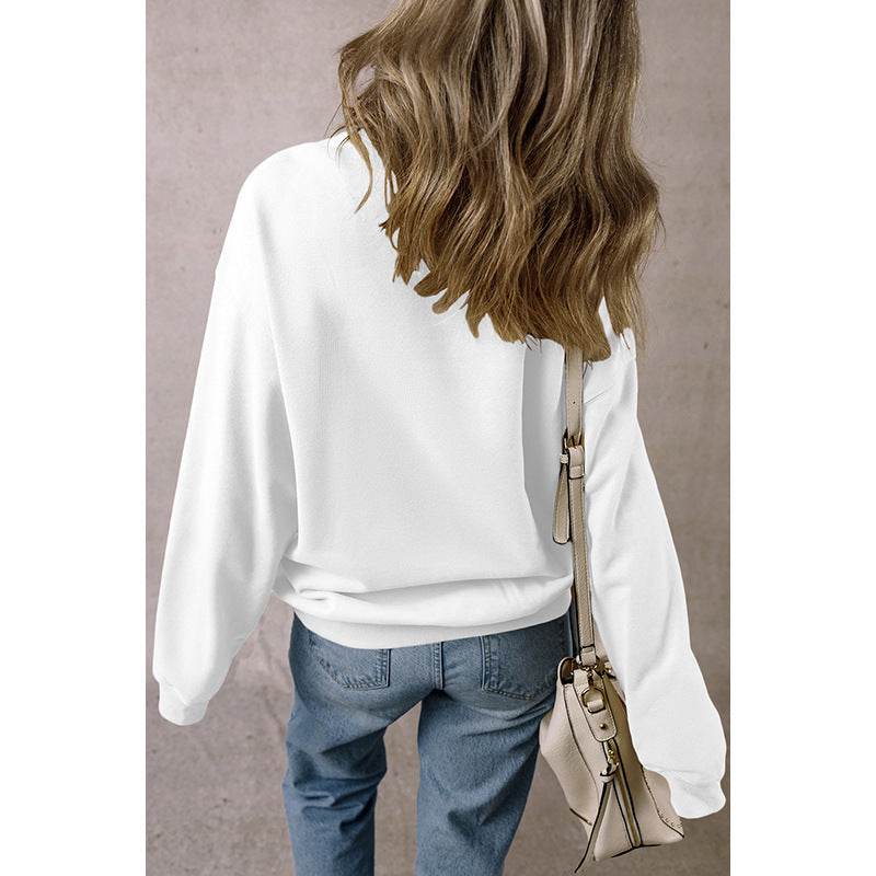 European And American Loose Oversize Laid-back Long Sleeve Sweater Women MuddyStock