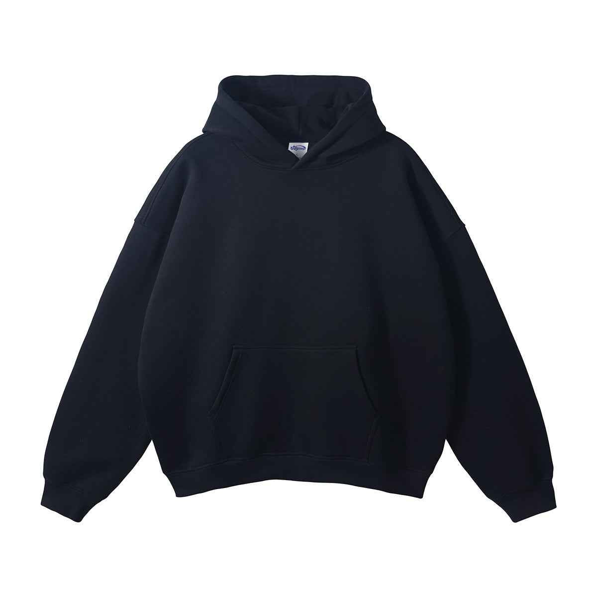 Loose Fleece Trendy Drop Shoulder Hoodie For Men And Women Black MuddyStock