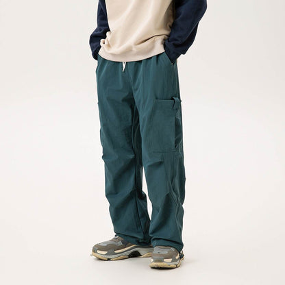Casual Straight-leg Loose Cargo Pants Male MuddyStock