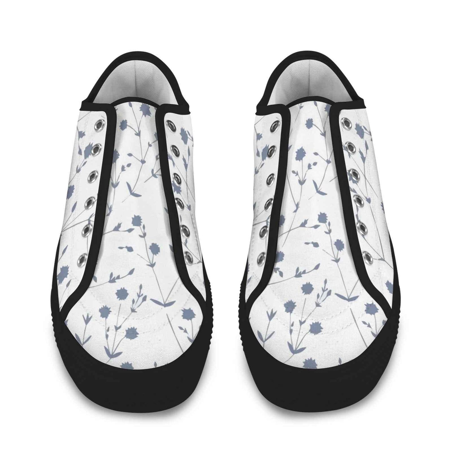 Seattle Low Top Women's Flower Design Shoes