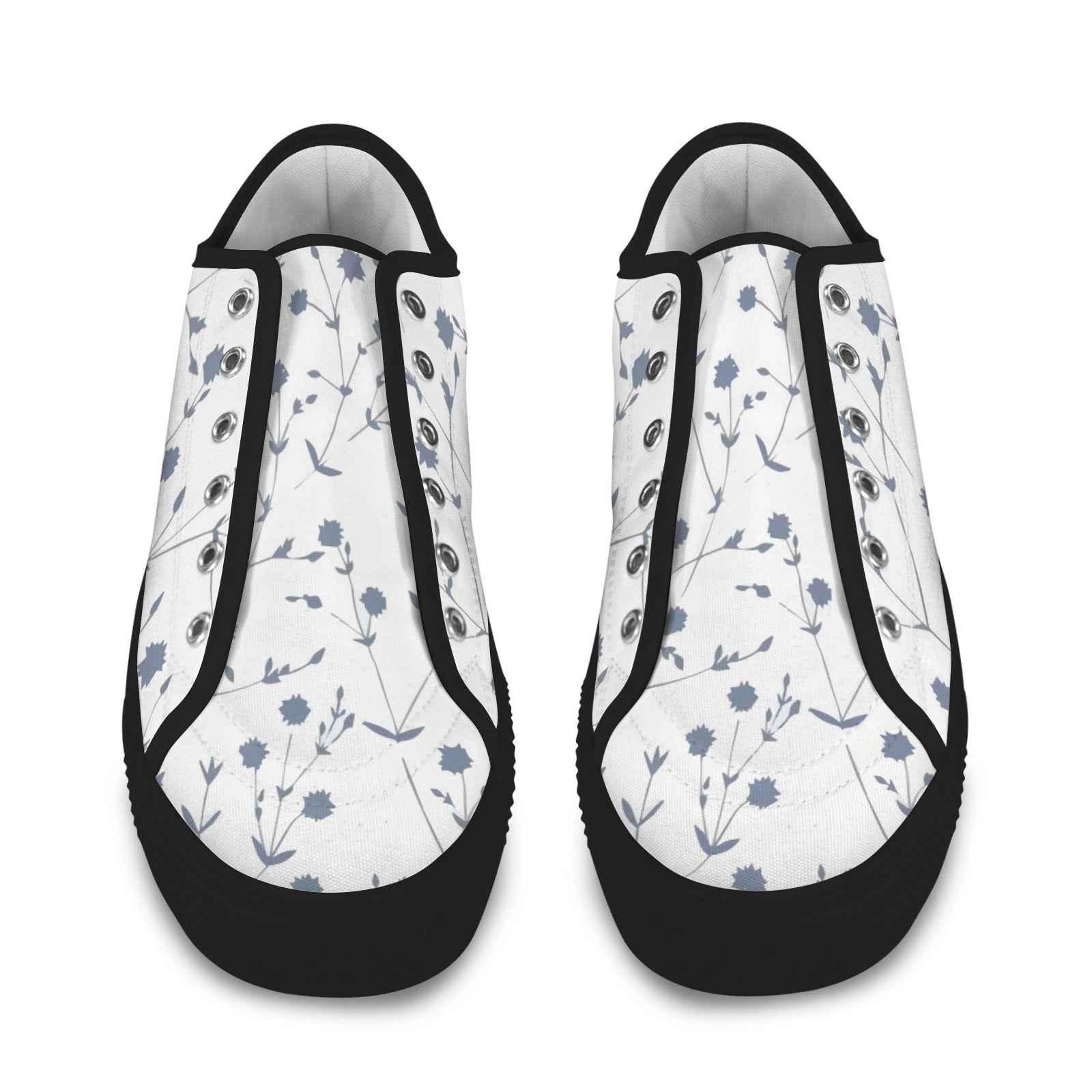 Seattle Low Top Women's Flower Design Shoes