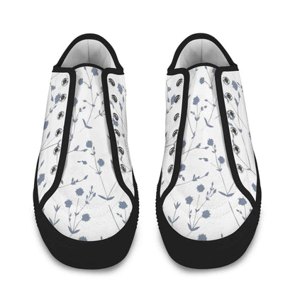 Seattle Low Top Women's Flower Design Shoes