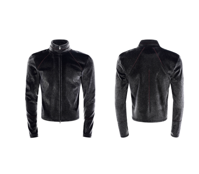 Men's Fur Jacket For Winter Gray