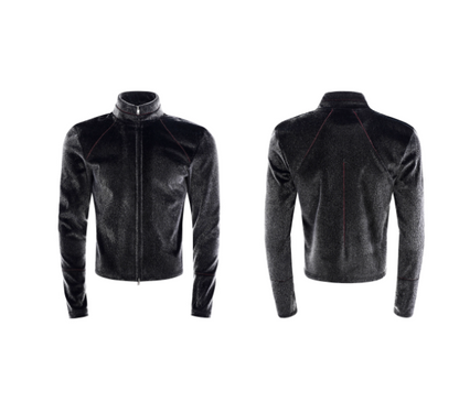 Men's Fur Jacket For Winter Gray
