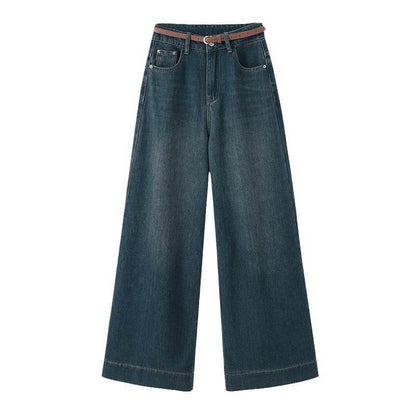 High Waist Slimming Drooping Wide-leg Pants MuddyStock