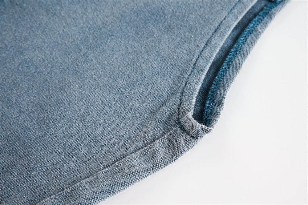 Distressed Washed Gradient Sleeveless Vest For Women MuddyStock