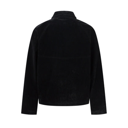 Retro Patchwork Black Jacket Unisex Designer-Style Niche Loose Coat All Products