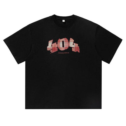 Plaid Digital Printing Short Sleeve Summer New Black MuddyStock