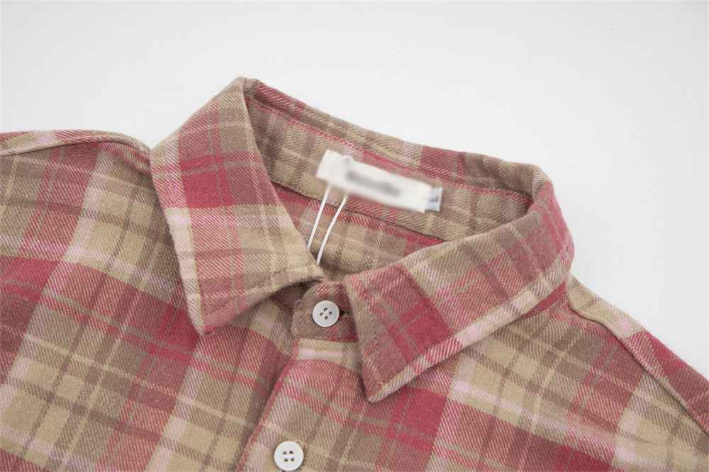 American Retro Plaid Shirt For Women MuddyStock