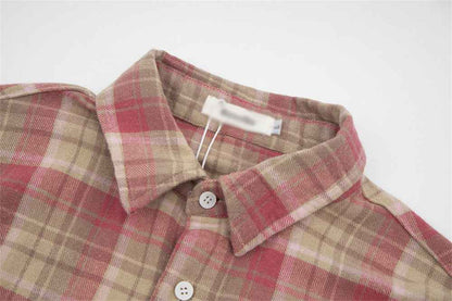 American Retro Plaid Shirt For Women MuddyStock