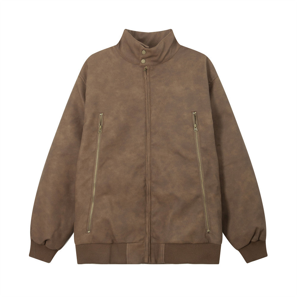 Biker's Men's Punk Jacket Brown
