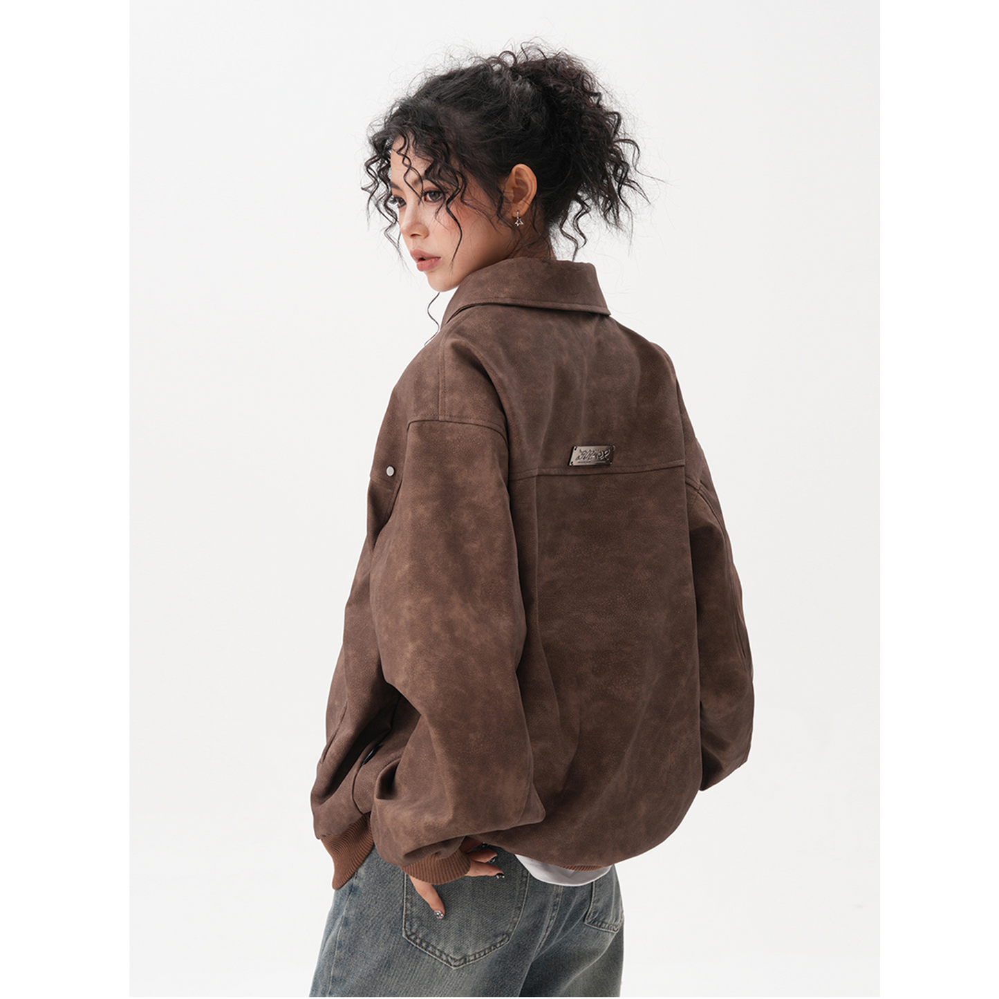 Retro Brown Coat For Women MuddyStock