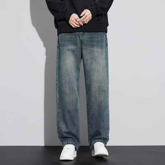 Retro Nostalgic Straight Jeans For Men MuddyStock