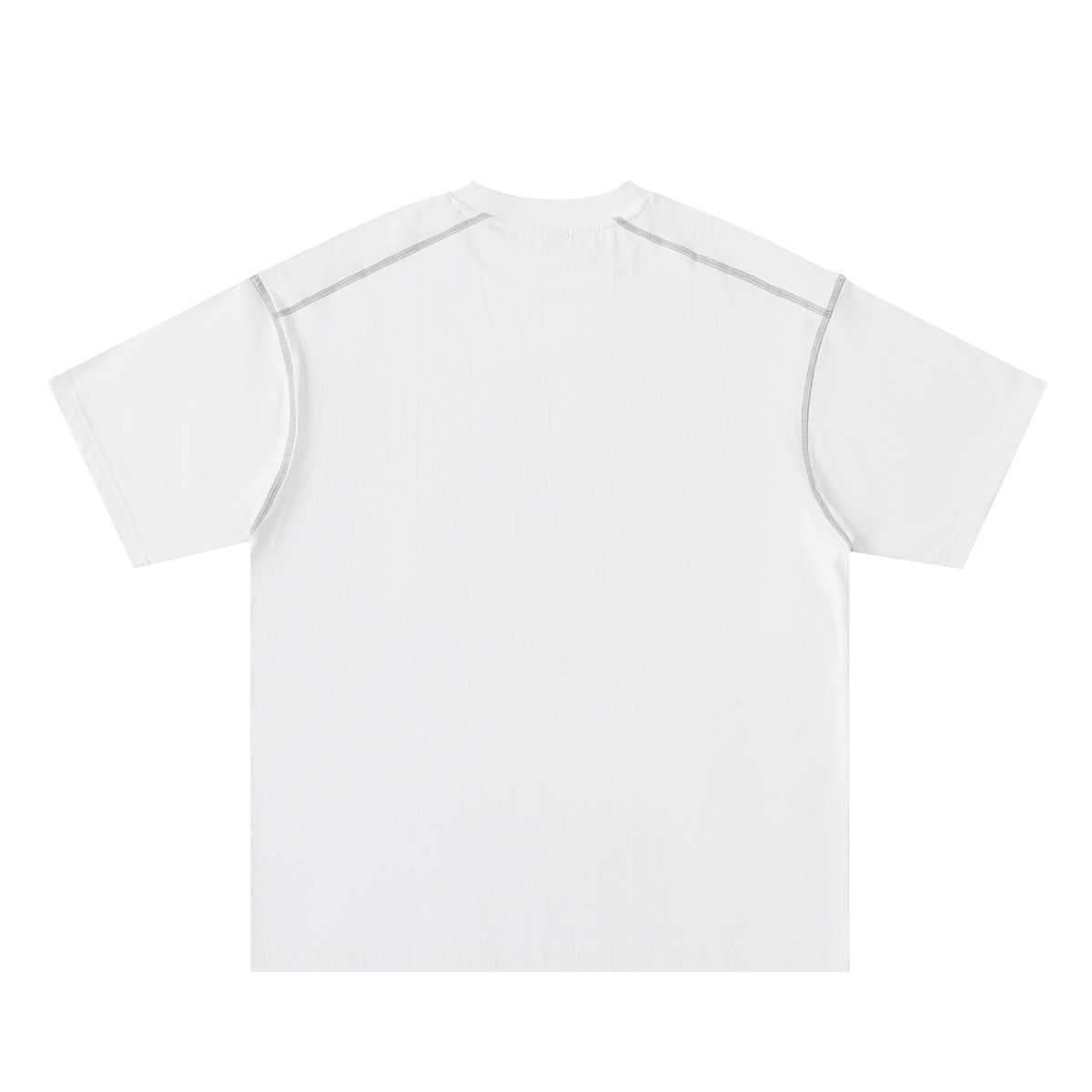 Oversized Contrast-Stitched Cotton Tee For Men | MuddyStock Originals