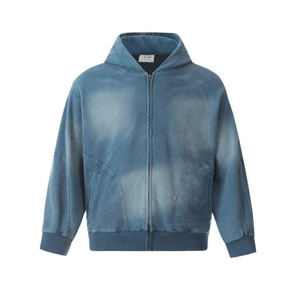 Waste Soil Tie-dyed Washed Hoodie For Men null