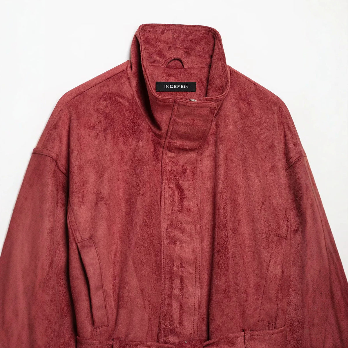 Women's Suede Effect Belt Jacket Coat All Products