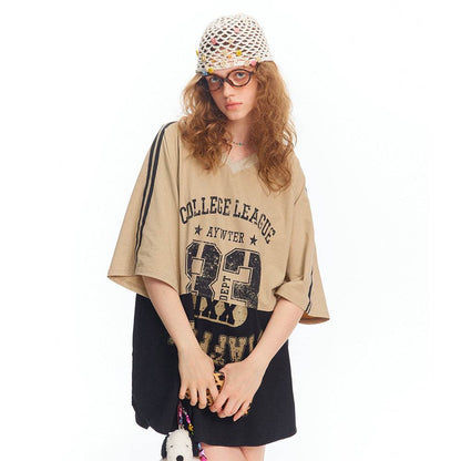 Casual Sports Loose Tops For Women MuddyStock