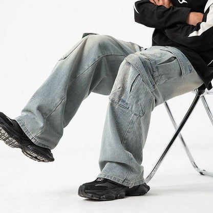 Workwear Multi-pocket Jeans For Men MuddyStock