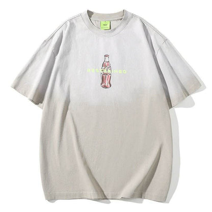 Fashion Gradient Color T-shirt For Men And Women Lima Bean Colors MuddyStock