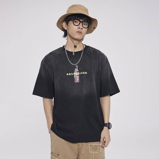 Fashion Gradient Color T-shirt For Men And Women MuddyStock