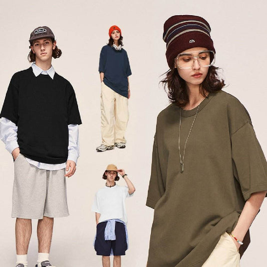 Fashion Solid Color Short Sleeves MuddyStock