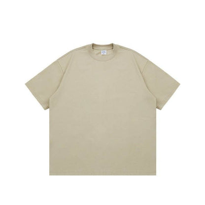 Fashion Solid Color Short Sleeves Sand MuddyStock