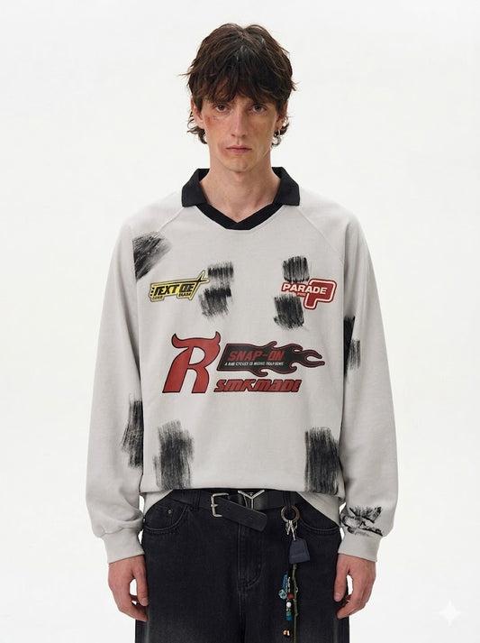 Brush Graffiti Sports Long Sleeve T-shirt For Men | MuddyStock Originals eprolo
