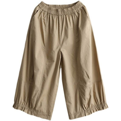Plus Size All-matching Youthful-looking Wide-leg Pants For Women MuddyStock
