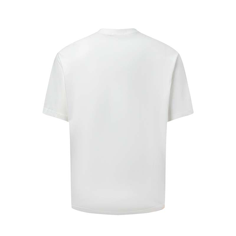 Men's American-style Letter Printed Round Neck T-shirt