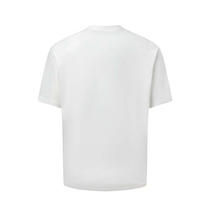 Men's American-style Letter Printed Round Neck T-shirt