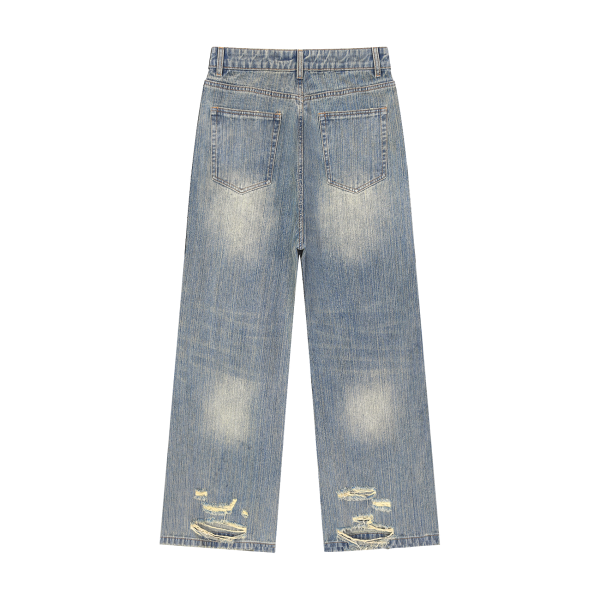 Vintage Wash Distressed Denim Jeans For Women | MuddyStock Originals