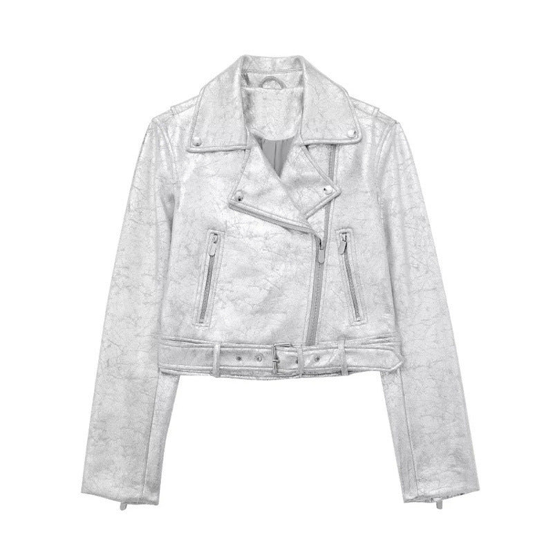 Metal Motorcycle Jacket Autumn Zipper Coat All Products