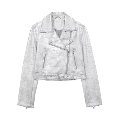Metal Motorcycle Jacket Autumn Zipper Coat All Products