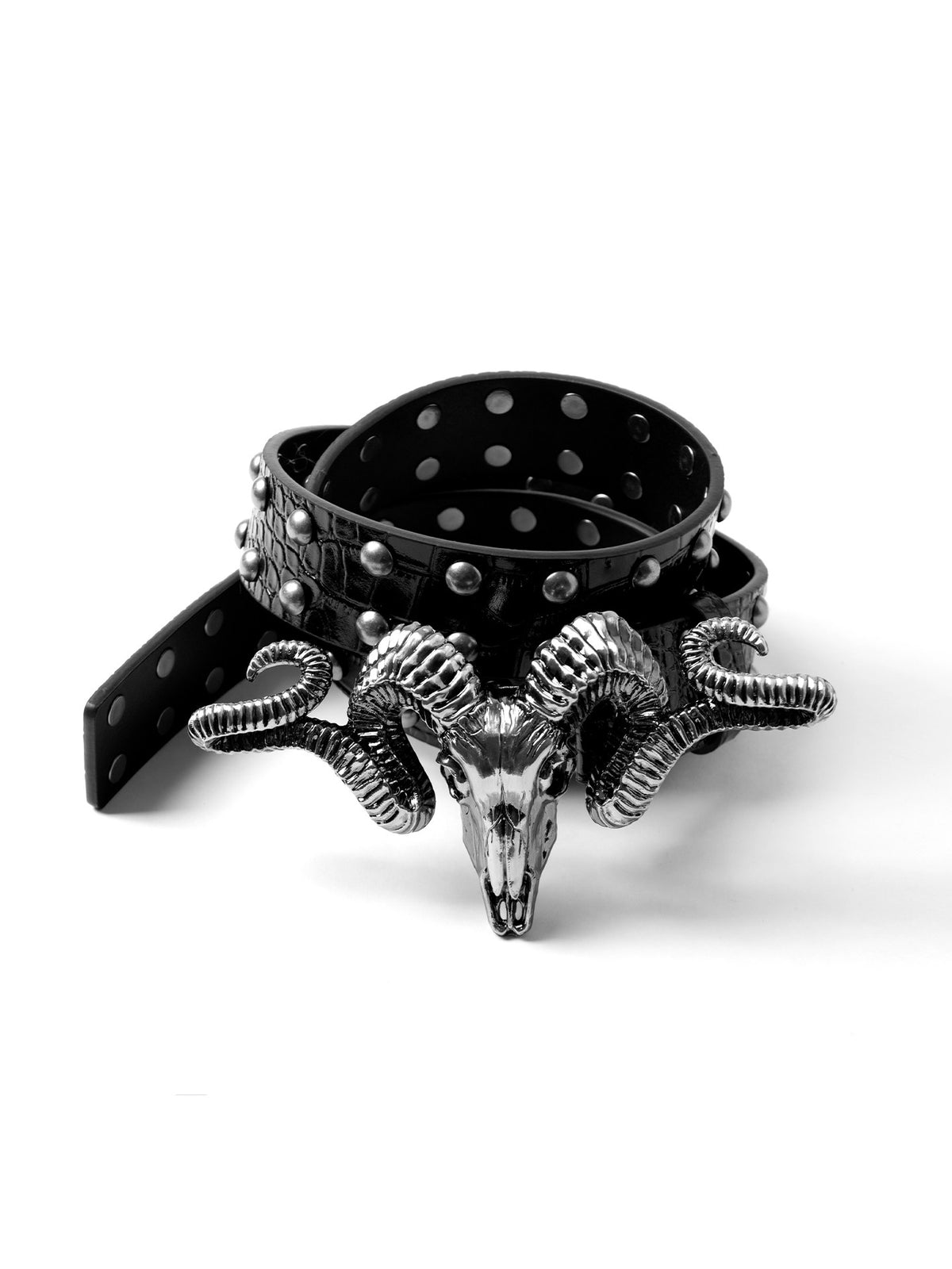 Distressed Skull And Sheep-head Belt
