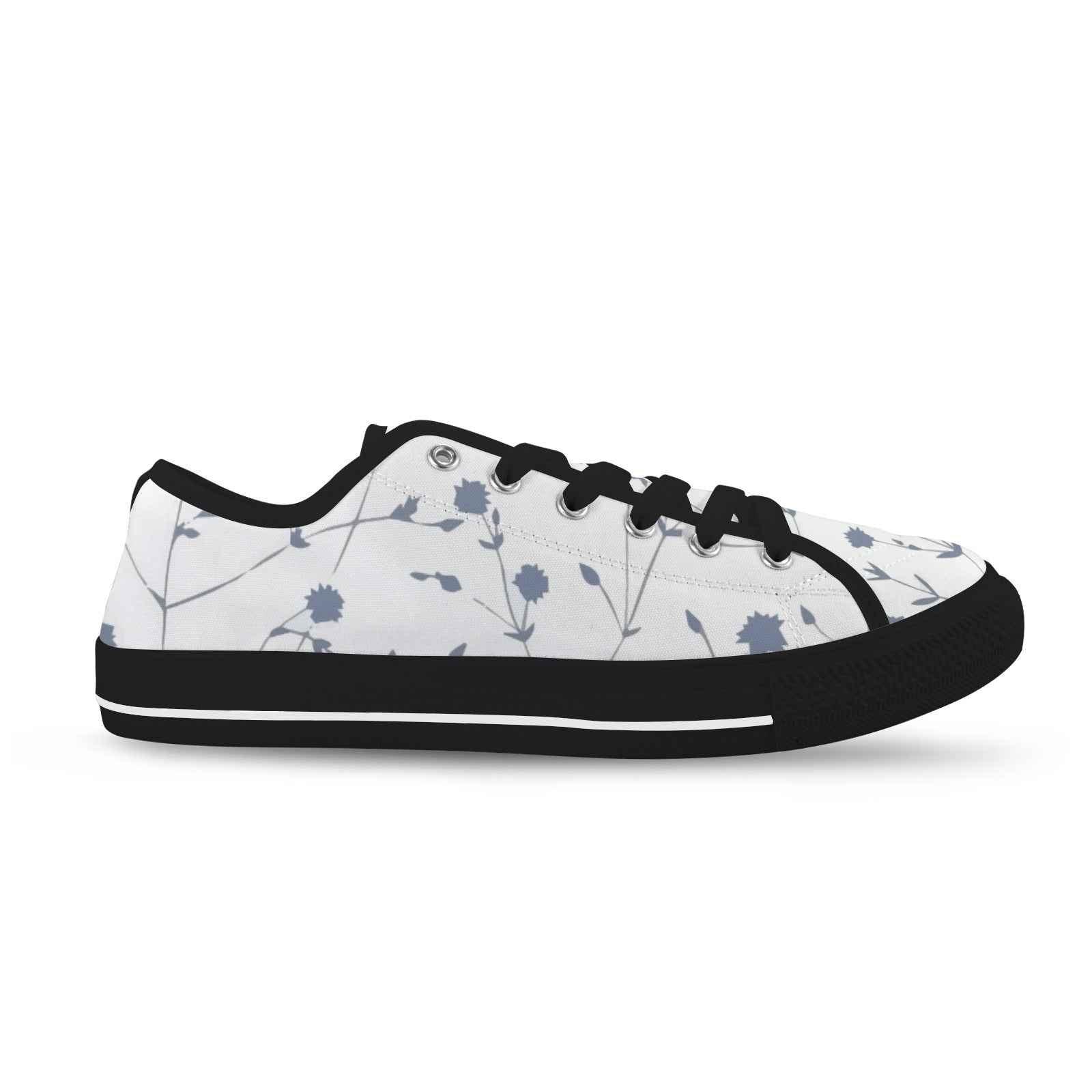 Seattle Low Top Women's Flower Design Shoes