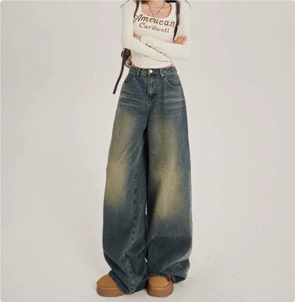 High Waisted Wide Leg Jeans For Women MuddyStock