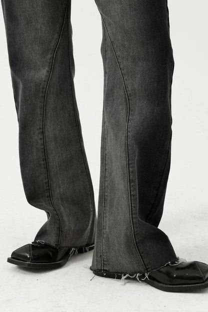 Frayed Hem Jeans with Pockets | MuddyStock Originals MuddyStock