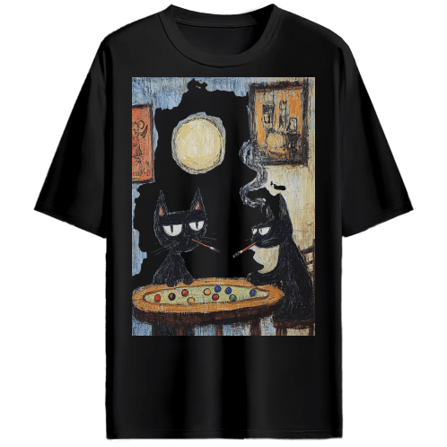 Printed T-shirt For Men Black