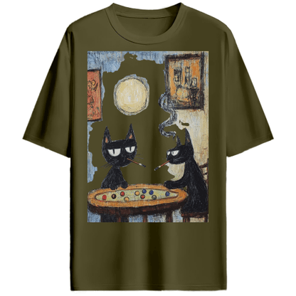 Printed T-shirt For Men Olive Green