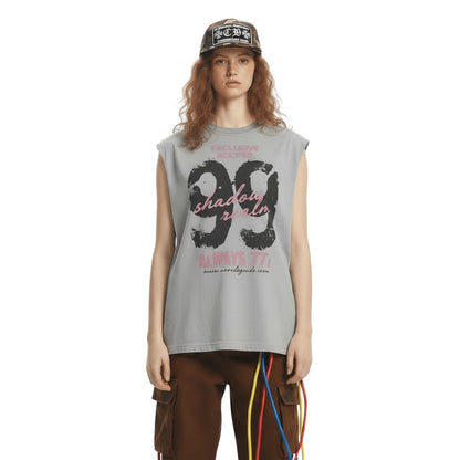 99 printed wide shoulder vest for women | MuddyStock Originals