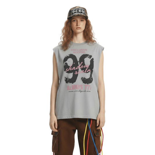 99 printed wide shoulder vest for women | MuddyStock Originals