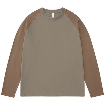 Heavy Long-sleeved T-shirt Earth Gray Gray Brown MuddyStock