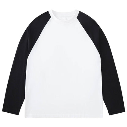 Heavy Long-sleeved T-shirt White And Black MuddyStock
