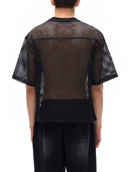 See-through Boxy Net T-Shirt For Men