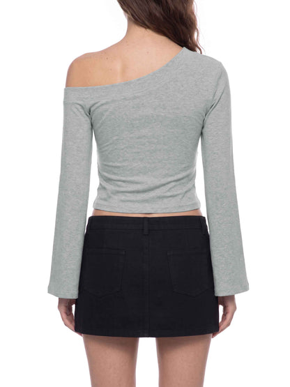 Women's Off-Shoulder Bell Sleeve T-Shirt | MuddyStock Originals