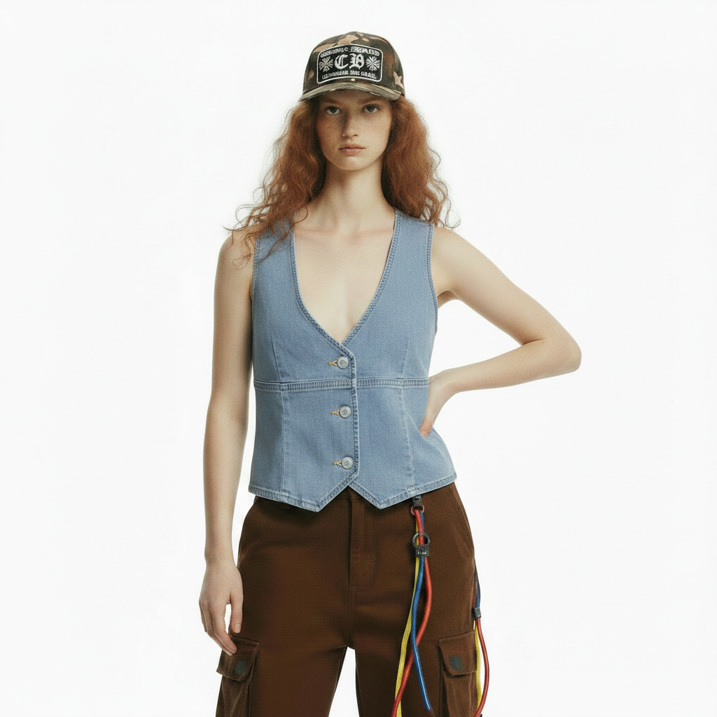 French street slim fit vest top for women | MuddyStock Originals