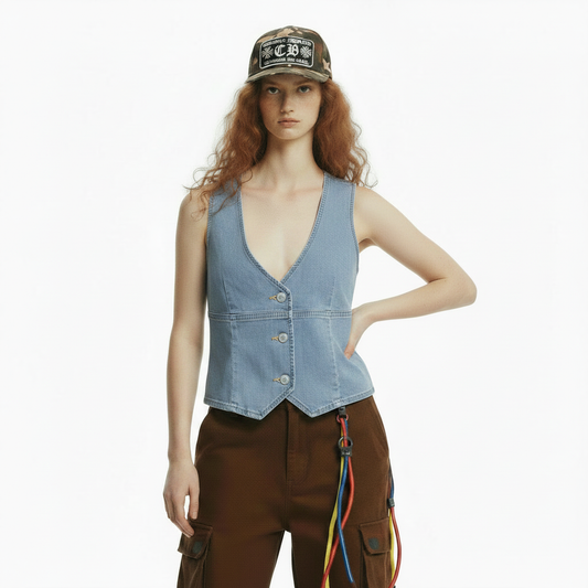 French street slim fit vest top for women | MuddyStock Originals