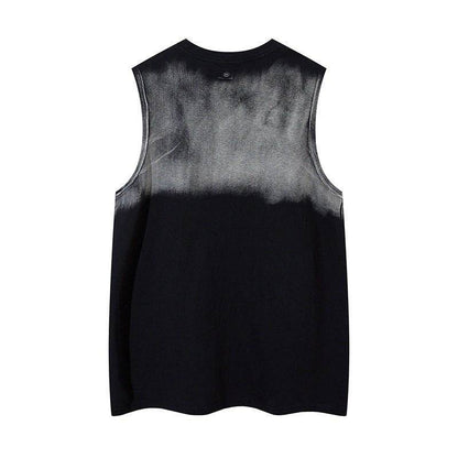 Inkjet Lettered Casual Vest For Men And Women MuddyStock