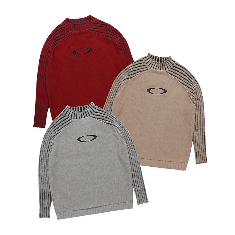 Men's And Women's Fashion Striped Sleeves Loose Sweater MuddyStock
