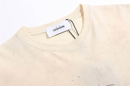 Men's Short-sleeved T-shirt Full Of Rhinestone Letters MuddyStock